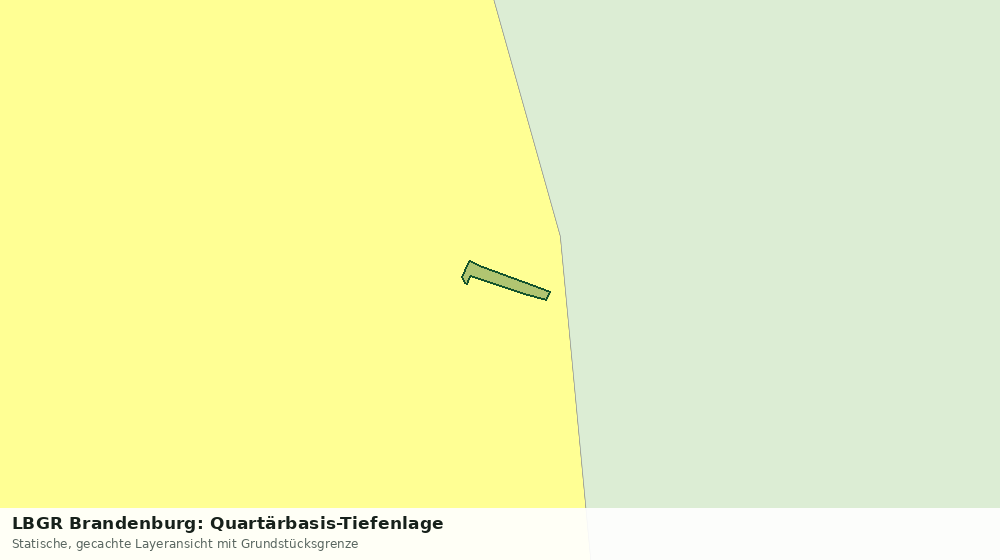 Statische Kartenansicht: LBGR Brandenburg: Quartärbasis-Tiefenlage