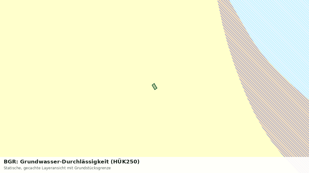 Statische Kartenansicht: BGR: Grundwasser-Durchlässigkeit (HÜK250)