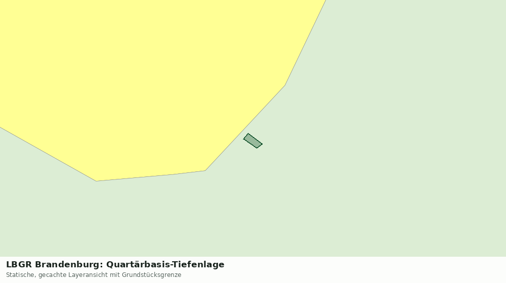 Statische Kartenansicht: LBGR Brandenburg: Quartärbasis-Tiefenlage