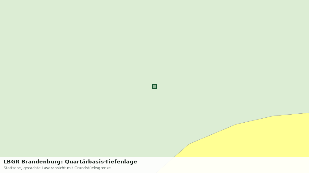 Statische Kartenansicht: LBGR Brandenburg: Quartärbasis-Tiefenlage