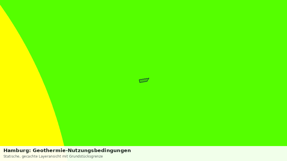 Statische Kartenansicht: Hamburg: Geothermie-Nutzungsbedingungen
