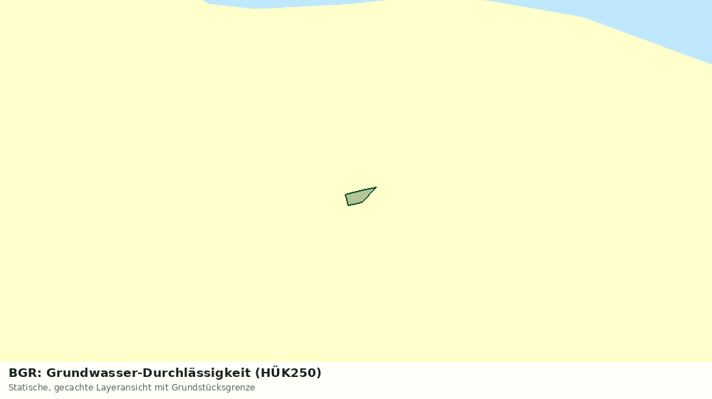 Statische Kartenansicht: BGR: Grundwasser-Durchlässigkeit (HÜK250)