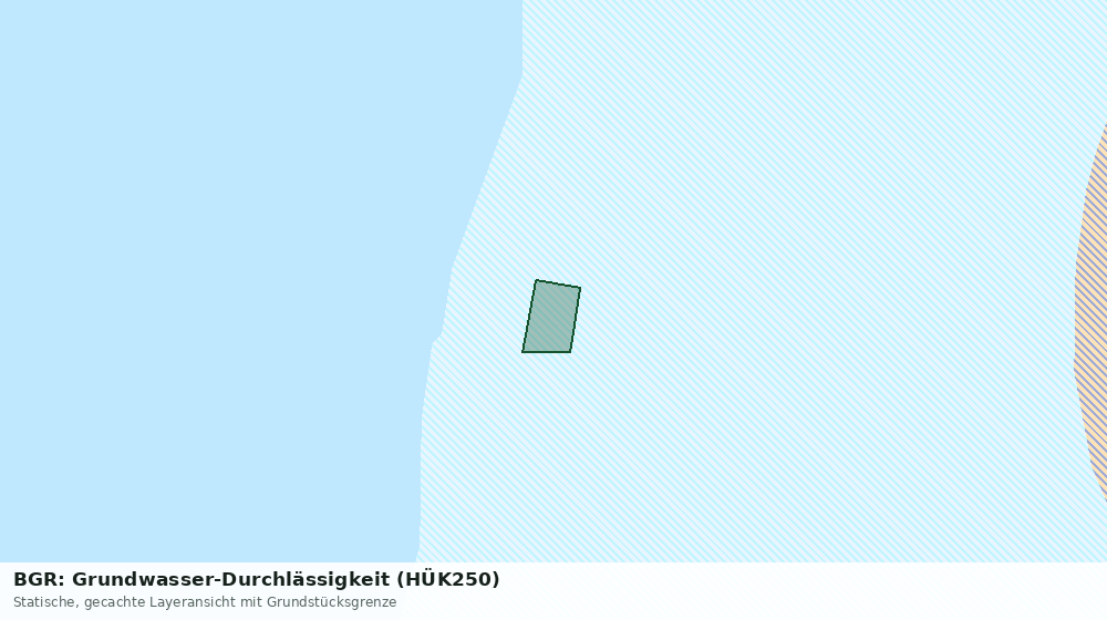 Statische Kartenansicht: BGR: Grundwasser-Durchlässigkeit (HÜK250)