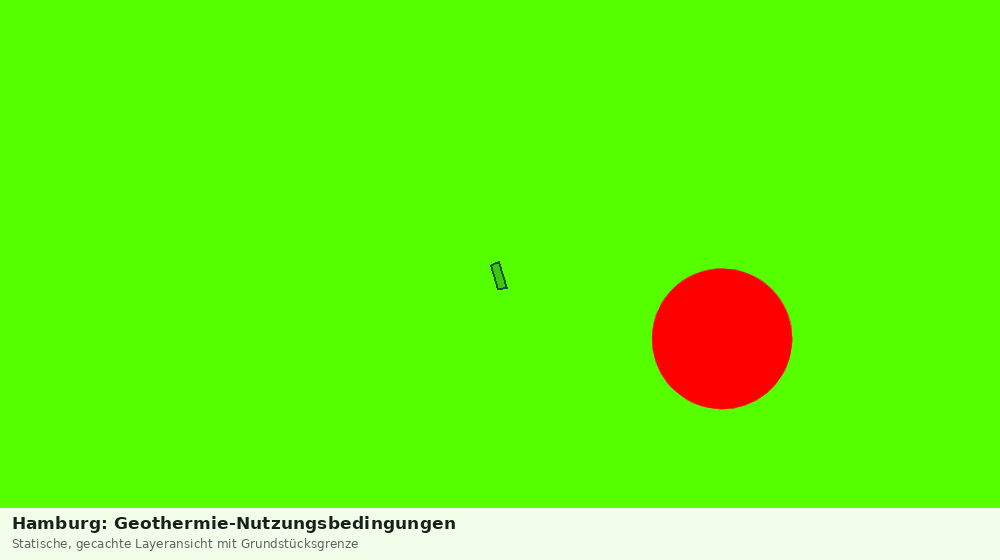 Statische Kartenansicht: Hamburg: Geothermie-Nutzungsbedingungen