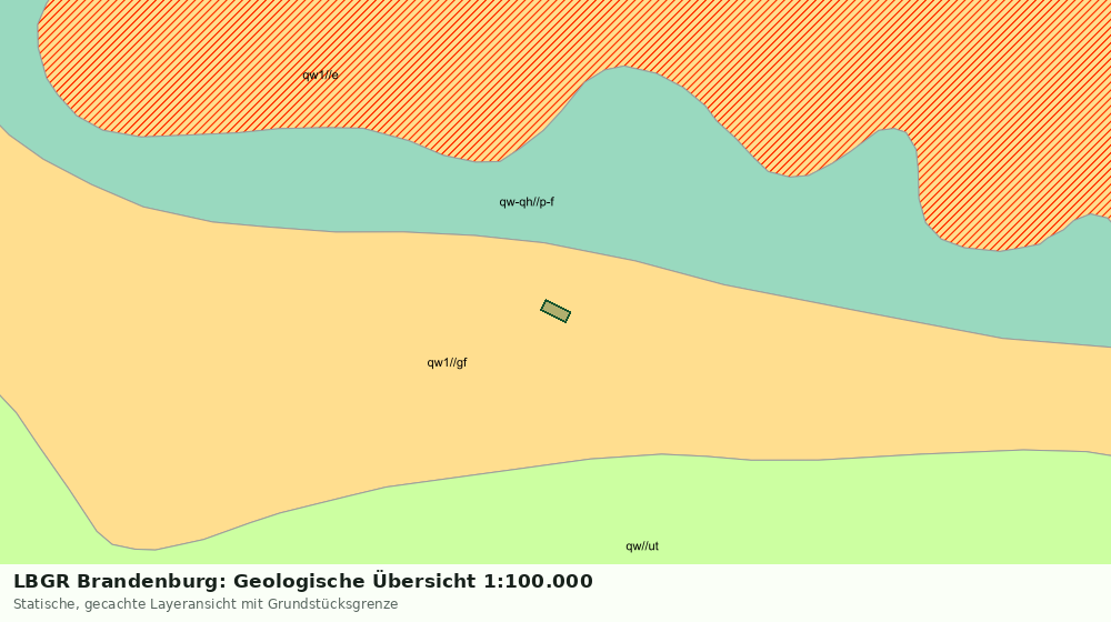 Statische Kartenansicht: LBGR Brandenburg: Geologische Übersicht 1:100.000
