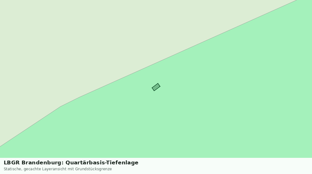 Statische Kartenansicht: LBGR Brandenburg: Quartärbasis-Tiefenlage