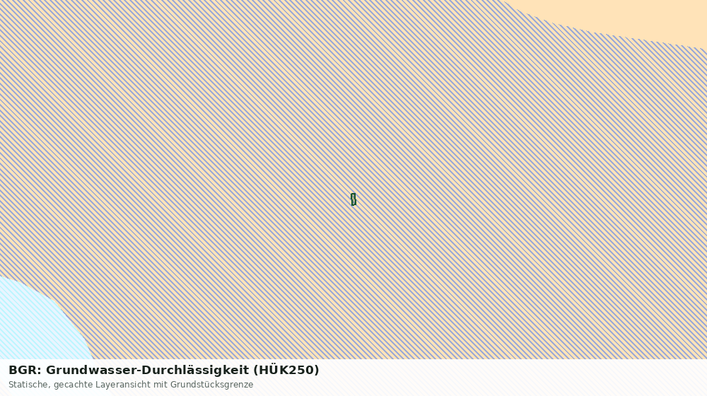 Statische Kartenansicht: BGR: Grundwasser-Durchlässigkeit (HÜK250)