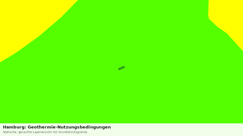 Statische Kartenansicht: Hamburg: Geothermie-Nutzungsbedingungen