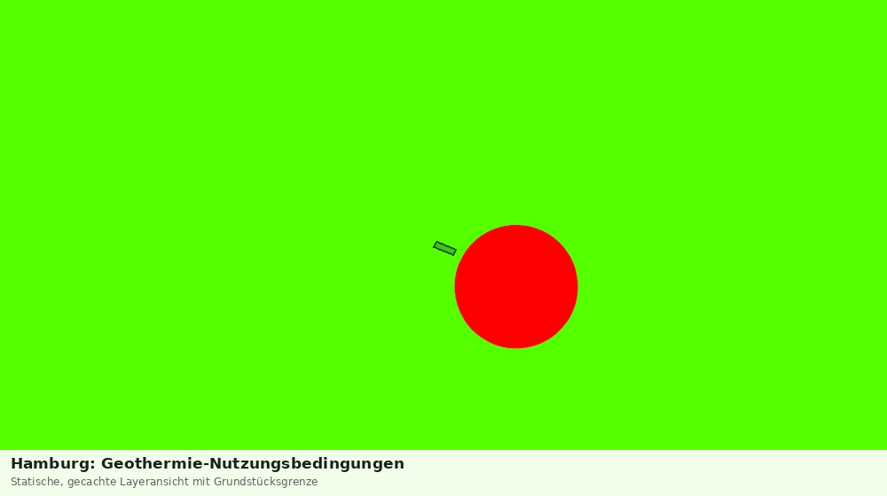 Statische Kartenansicht: Hamburg: Geothermie-Nutzungsbedingungen