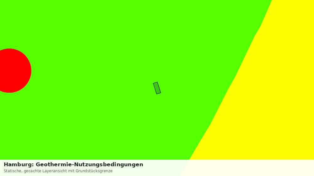 Statische Kartenansicht: Hamburg: Geothermie-Nutzungsbedingungen