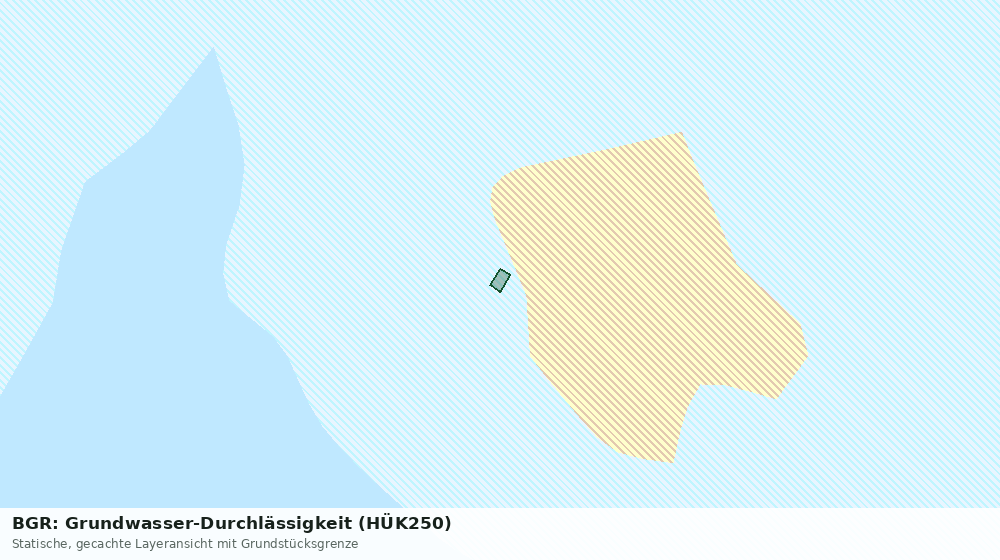 Statische Kartenansicht: BGR: Grundwasser-Durchlässigkeit (HÜK250)