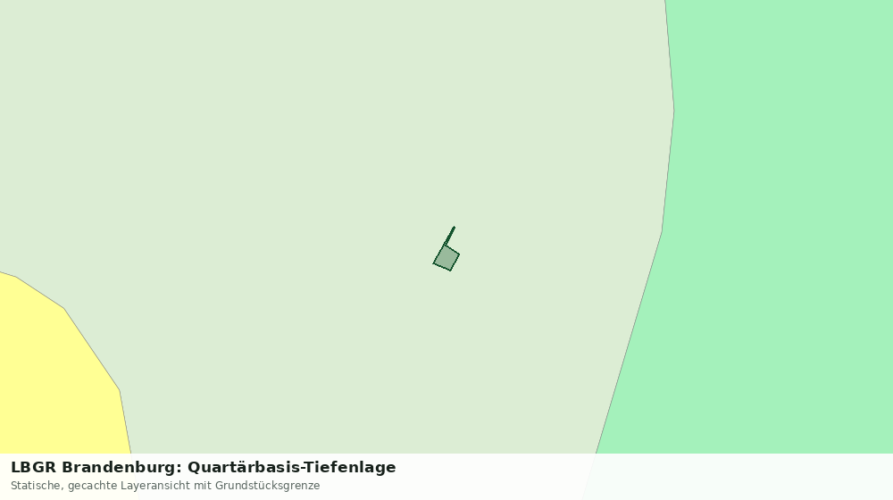 Statische Kartenansicht: LBGR Brandenburg: Quartärbasis-Tiefenlage