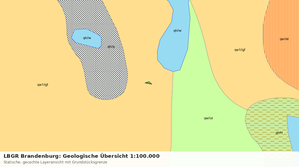 Statische Kartenansicht: LBGR Brandenburg: Geologische Übersicht 1:100.000