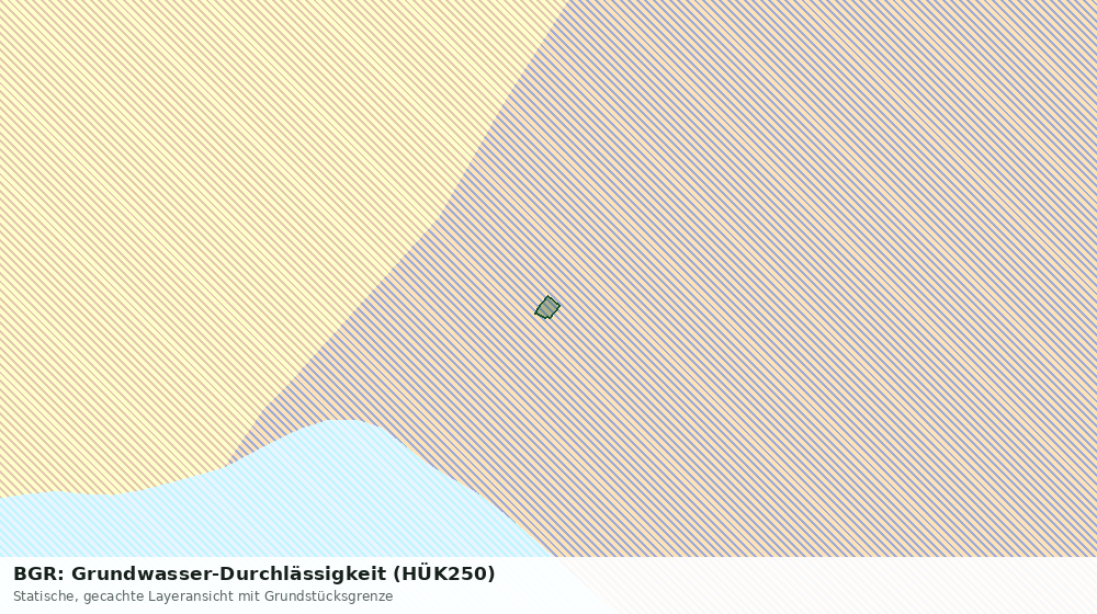 Statische Kartenansicht: BGR: Grundwasser-Durchlässigkeit (HÜK250)