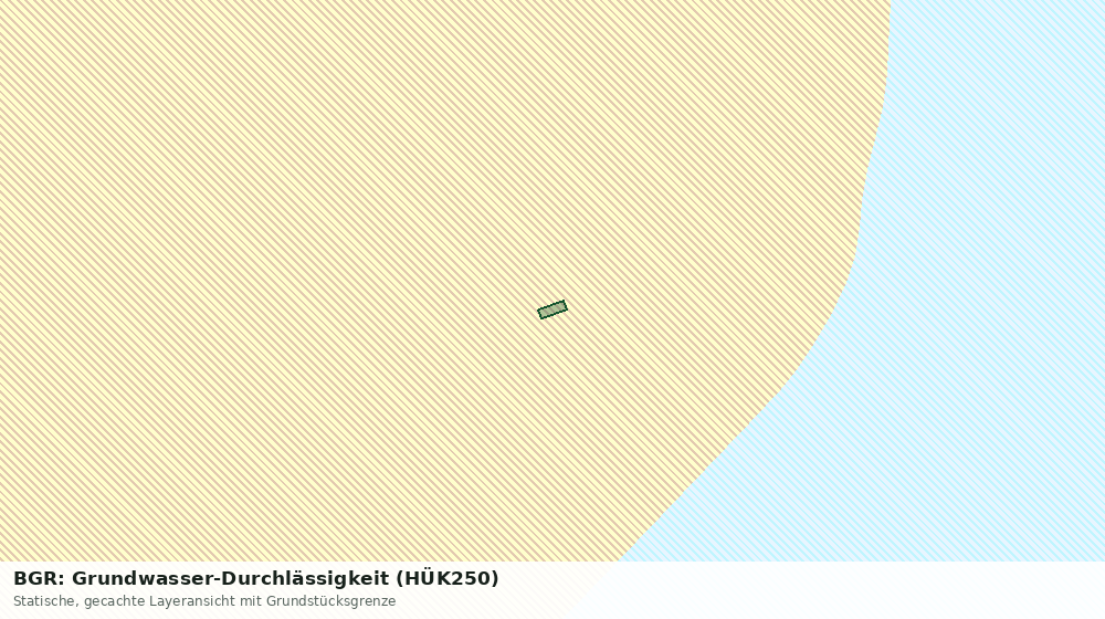 Statische Kartenansicht: BGR: Grundwasser-Durchlässigkeit (HÜK250)