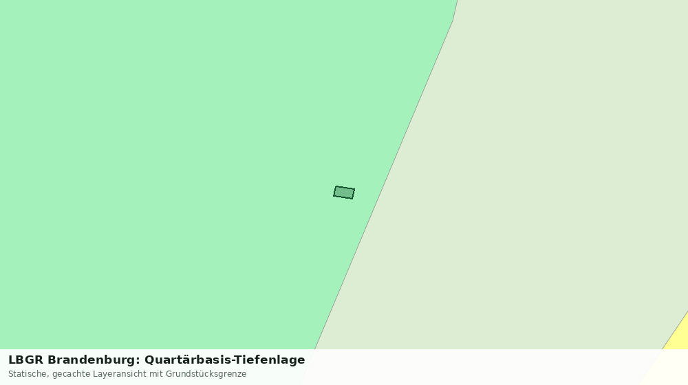 Statische Kartenansicht: LBGR Brandenburg: Quartärbasis-Tiefenlage