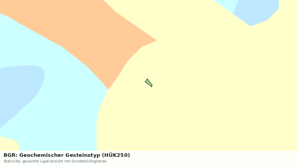 Statische Kartenansicht: BGR: Geochemischer Gesteinstyp (HÜK250)