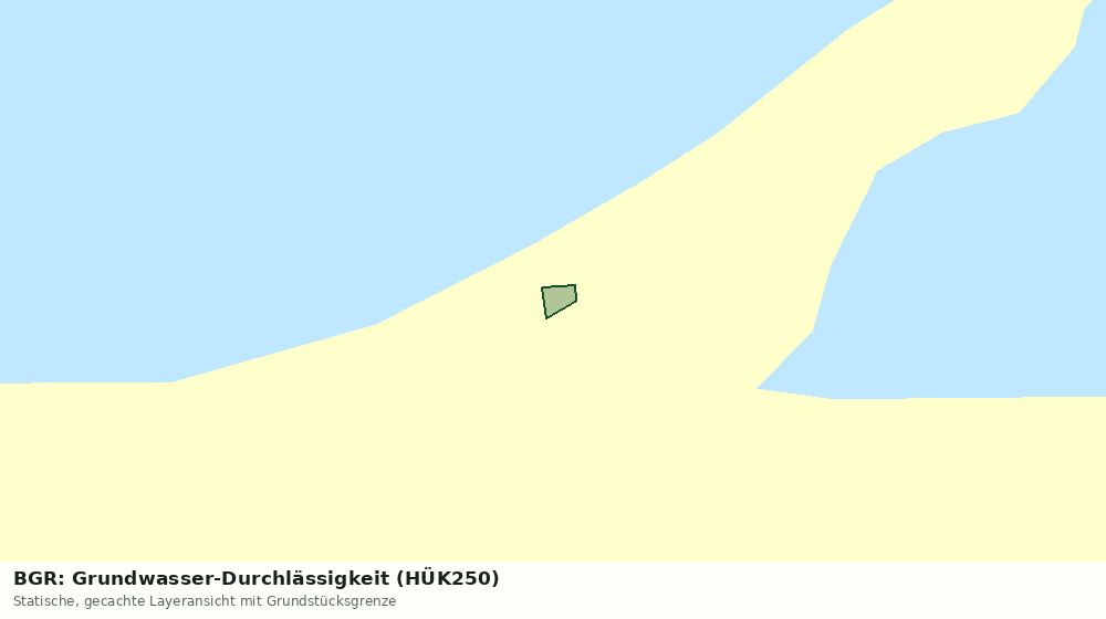 Statische Kartenansicht: BGR: Grundwasser-Durchlässigkeit (HÜK250)