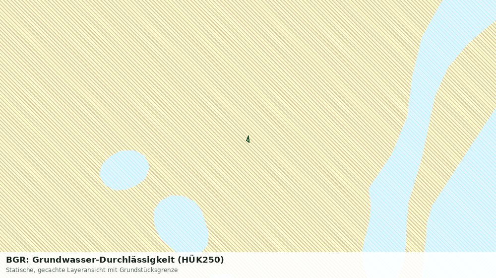 Statische Kartenansicht: BGR: Grundwasser-Durchlässigkeit (HÜK250)