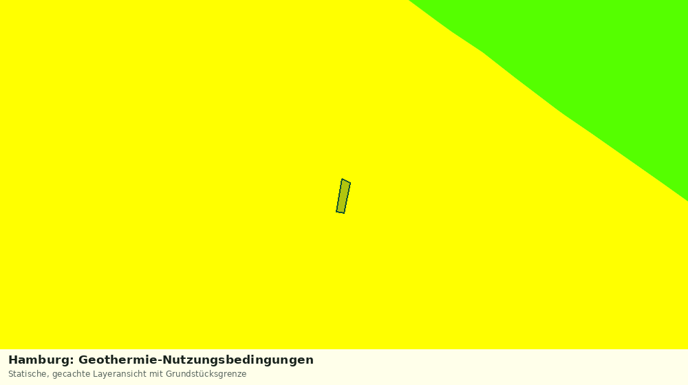 Statische Kartenansicht: Hamburg: Geothermie-Nutzungsbedingungen