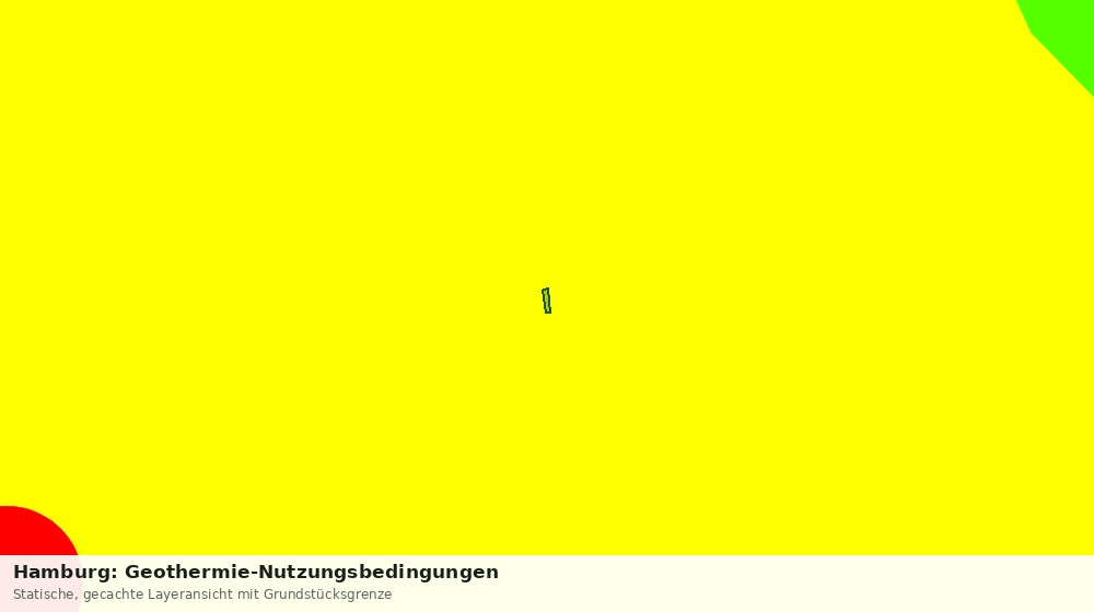 Statische Kartenansicht: Hamburg: Geothermie-Nutzungsbedingungen
