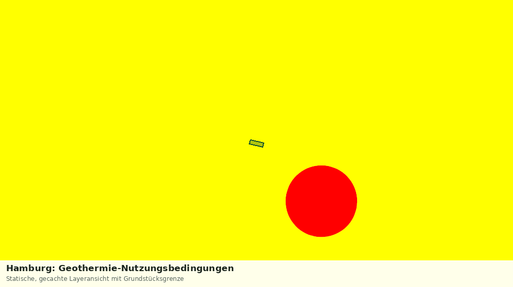 Statische Kartenansicht: Hamburg: Geothermie-Nutzungsbedingungen
