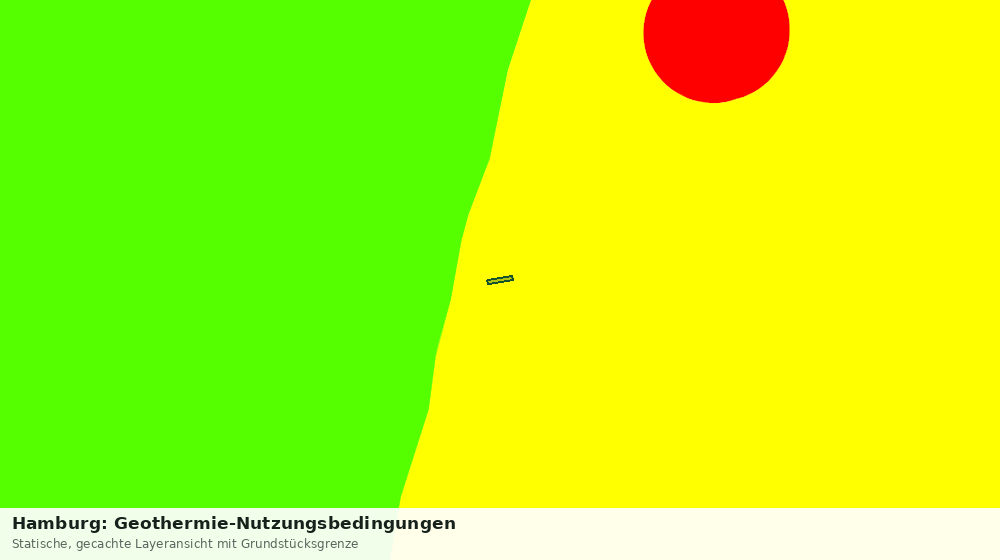 Statische Kartenansicht: Hamburg: Geothermie-Nutzungsbedingungen