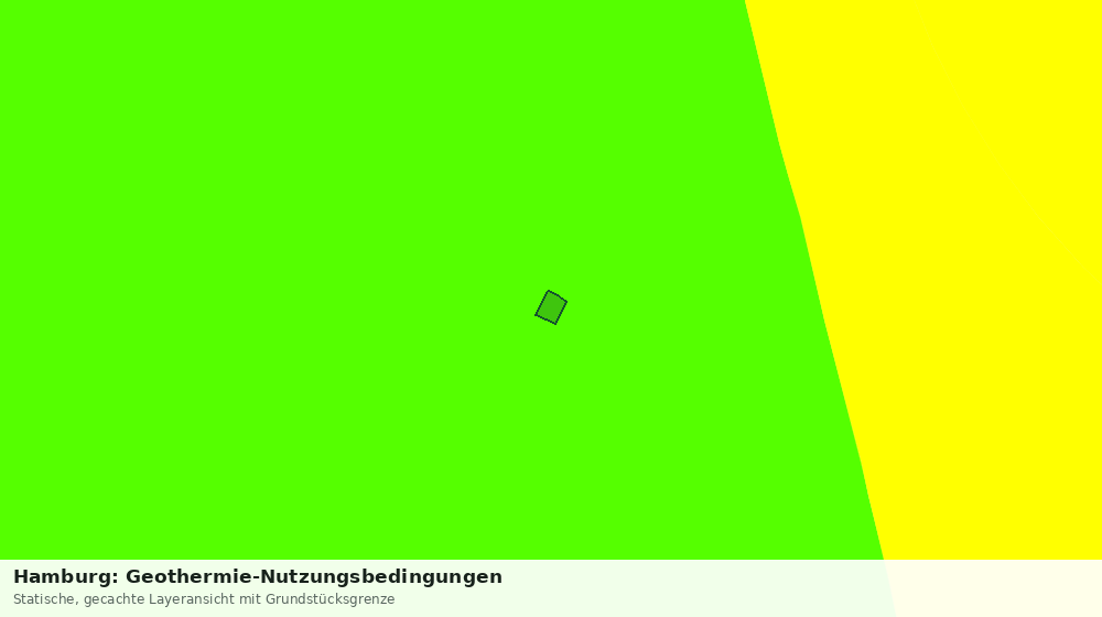 Statische Kartenansicht: Hamburg: Geothermie-Nutzungsbedingungen