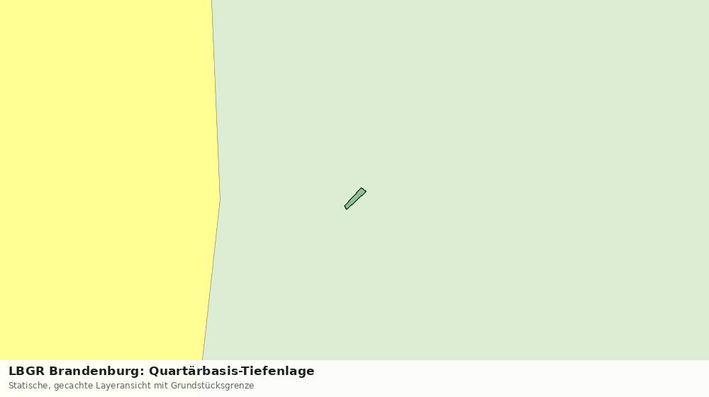 Statische Kartenansicht: LBGR Brandenburg: Quartärbasis-Tiefenlage