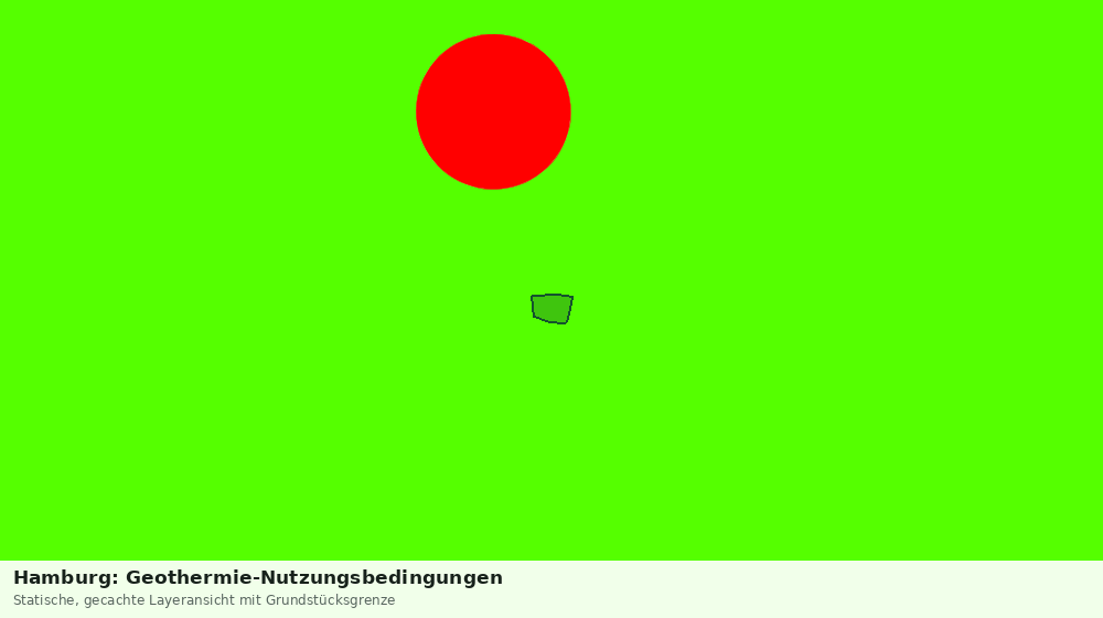 Statische Kartenansicht: Hamburg: Geothermie-Nutzungsbedingungen