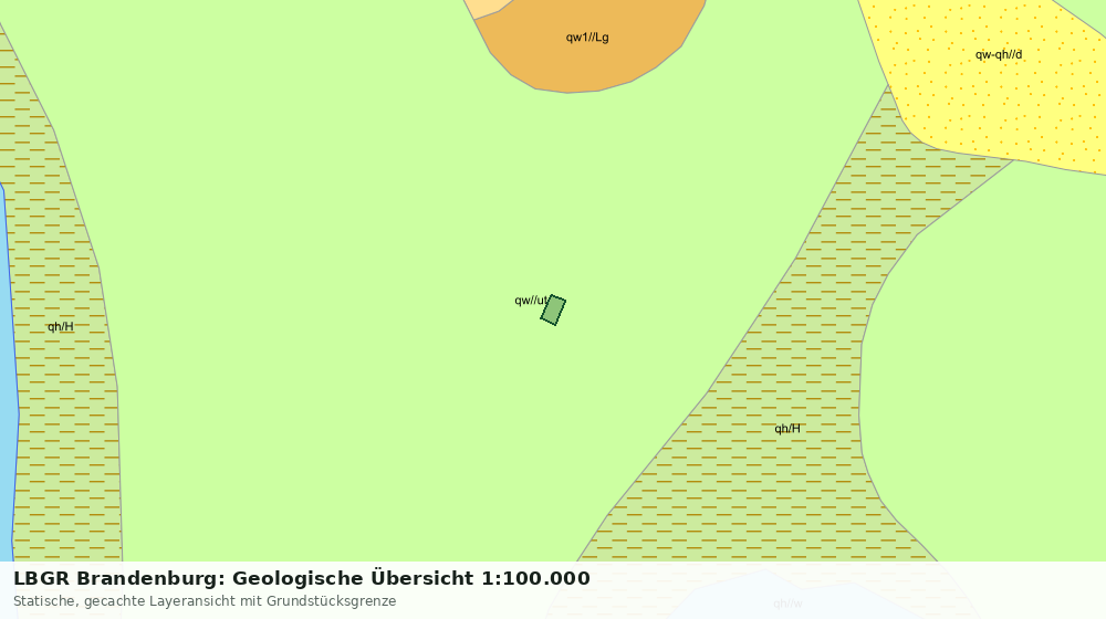 Statische Kartenansicht: LBGR Brandenburg: Geologische Übersicht 1:100.000