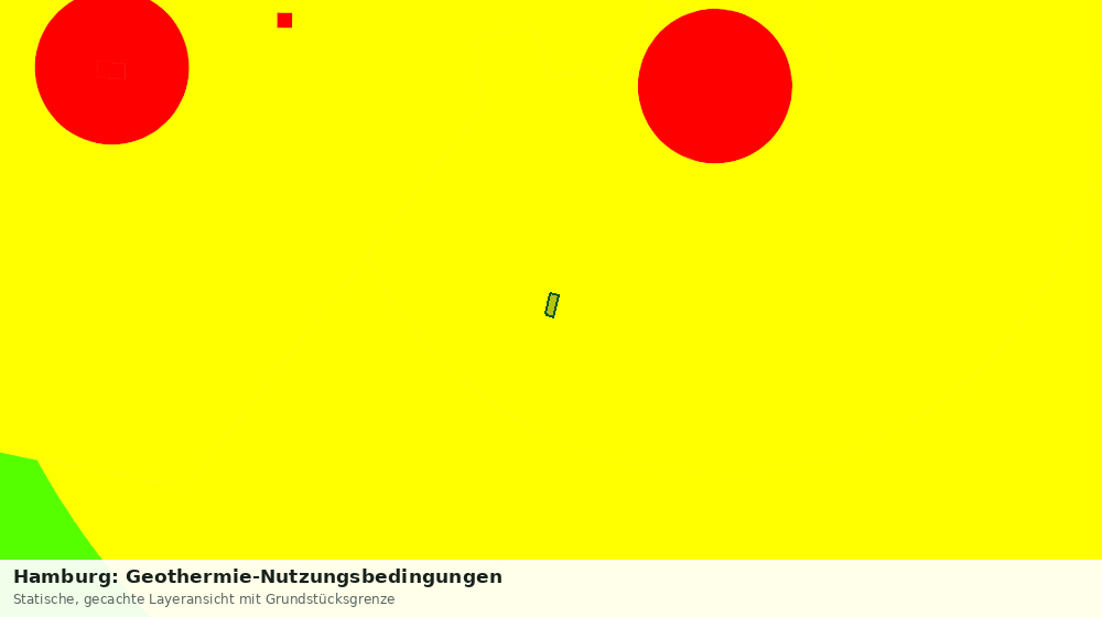 Statische Kartenansicht: Hamburg: Geothermie-Nutzungsbedingungen