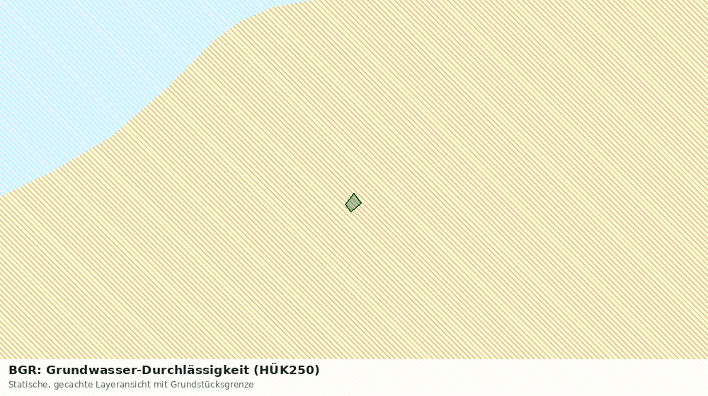 Statische Kartenansicht: BGR: Grundwasser-Durchlässigkeit (HÜK250)