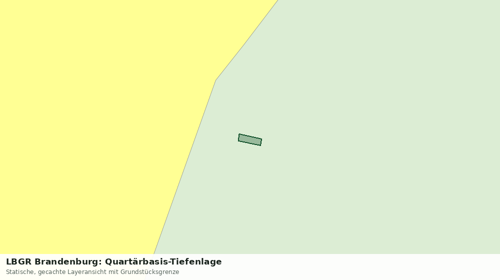 Statische Kartenansicht: LBGR Brandenburg: Quartärbasis-Tiefenlage