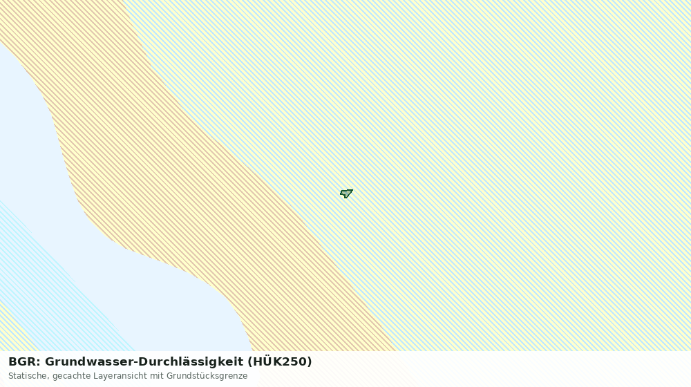 Statische Kartenansicht: BGR: Grundwasser-Durchlässigkeit (HÜK250)