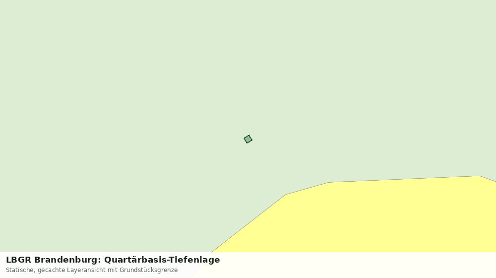 Statische Kartenansicht: LBGR Brandenburg: Quartärbasis-Tiefenlage