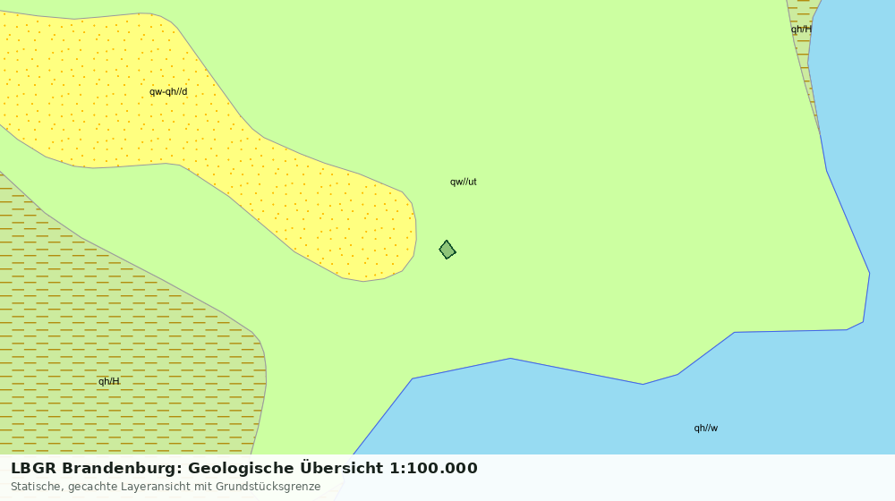 Statische Kartenansicht: LBGR Brandenburg: Geologische Übersicht 1:100.000