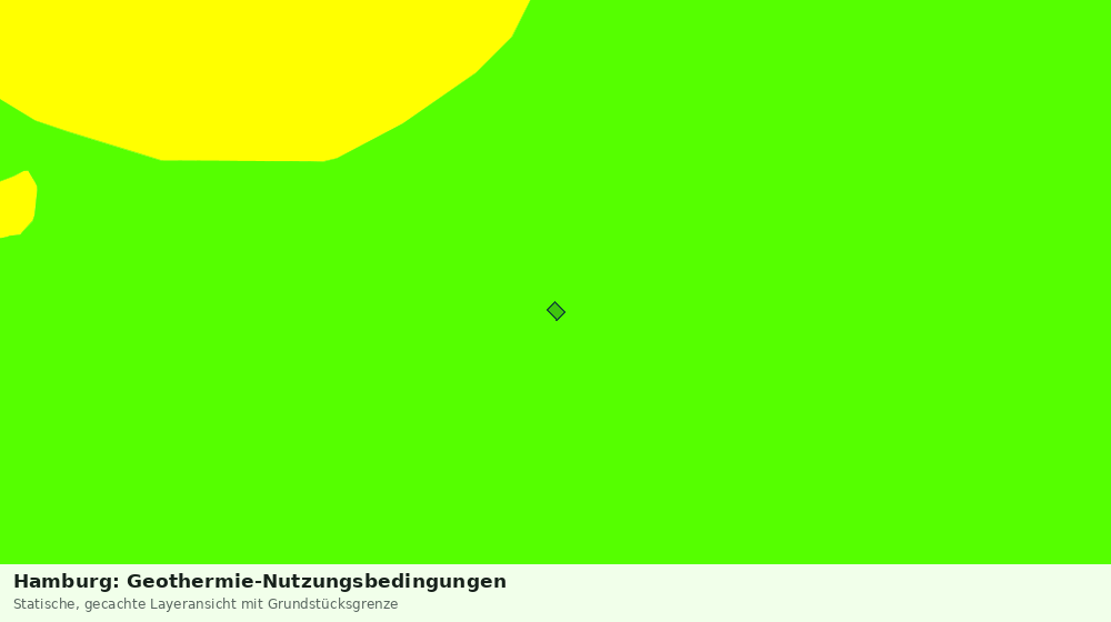 Statische Kartenansicht: Hamburg: Geothermie-Nutzungsbedingungen