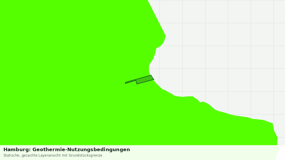 Statische Kartenansicht: Hamburg: Geothermie-Nutzungsbedingungen