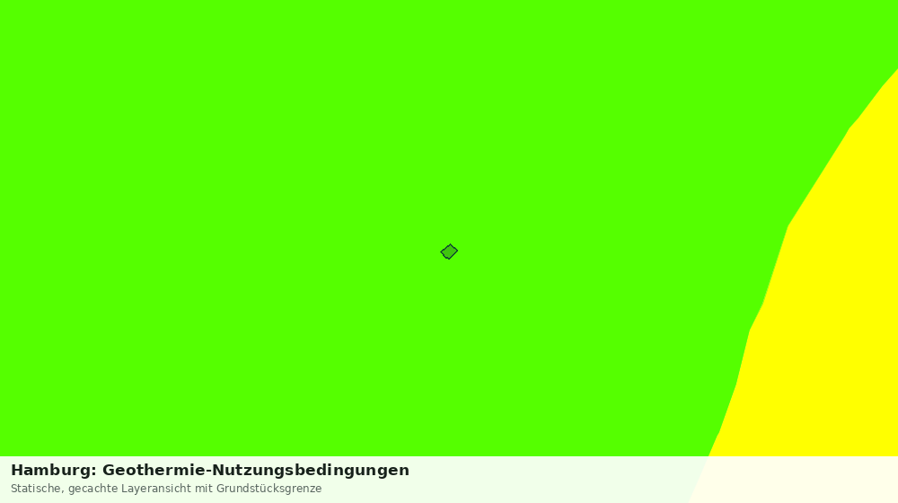 Statische Kartenansicht: Hamburg: Geothermie-Nutzungsbedingungen