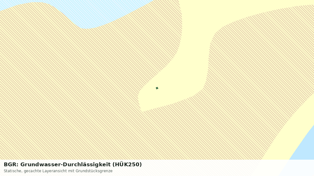 Statische Kartenansicht: BGR: Grundwasser-Durchlässigkeit (HÜK250)