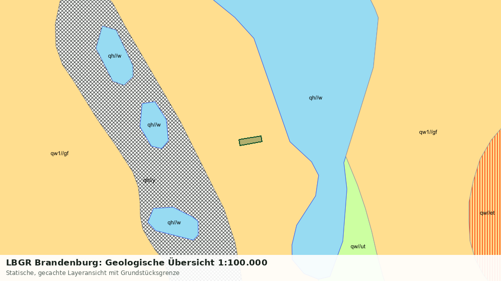 Statische Kartenansicht: LBGR Brandenburg: Geologische Übersicht 1:100.000