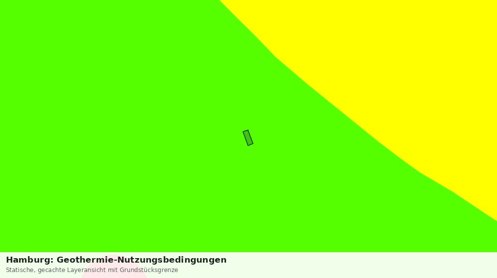 Statische Kartenansicht: Hamburg: Geothermie-Nutzungsbedingungen