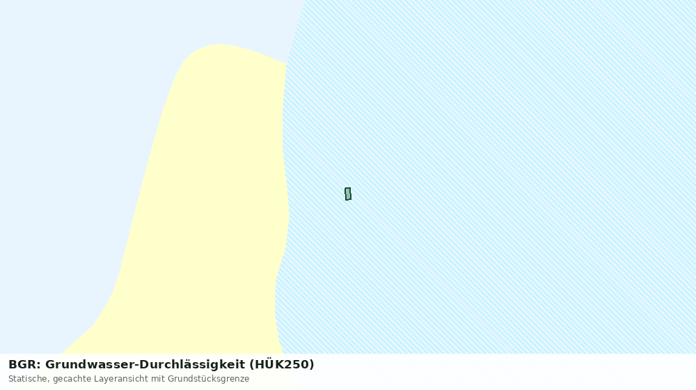 Statische Kartenansicht: BGR: Grundwasser-Durchlässigkeit (HÜK250)