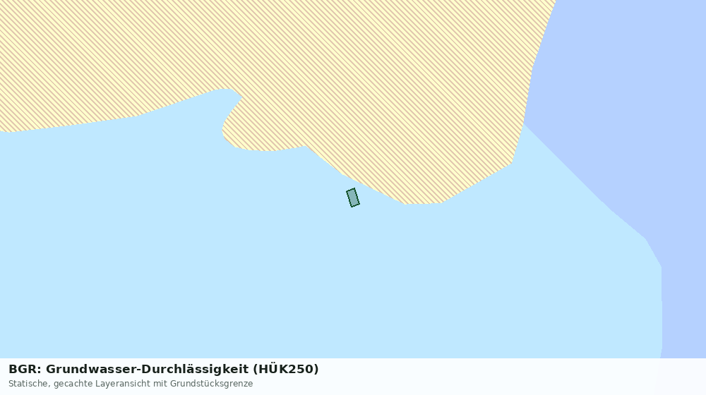 Statische Kartenansicht: BGR: Grundwasser-Durchlässigkeit (HÜK250)