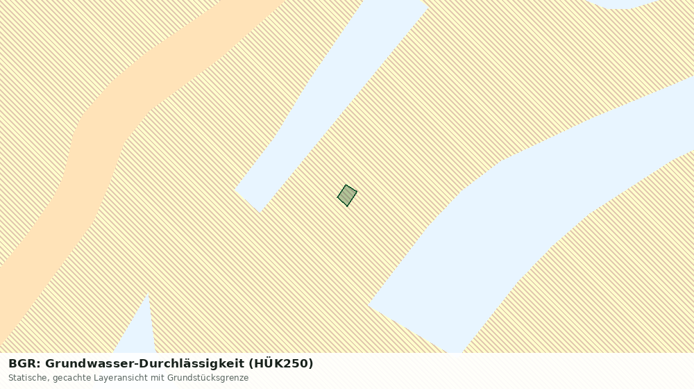 Statische Kartenansicht: BGR: Grundwasser-Durchlässigkeit (HÜK250)