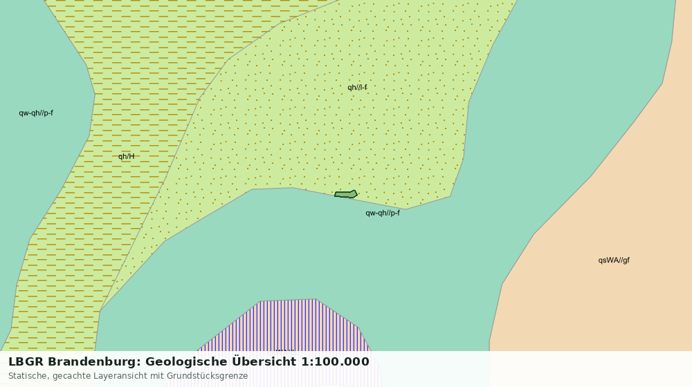 Statische Kartenansicht: LBGR Brandenburg: Geologische Übersicht 1:100.000
