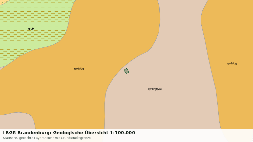 Statische Kartenansicht: LBGR Brandenburg: Geologische Übersicht 1:100.000