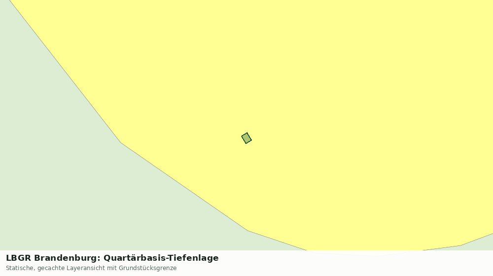 Statische Kartenansicht: LBGR Brandenburg: Quartärbasis-Tiefenlage