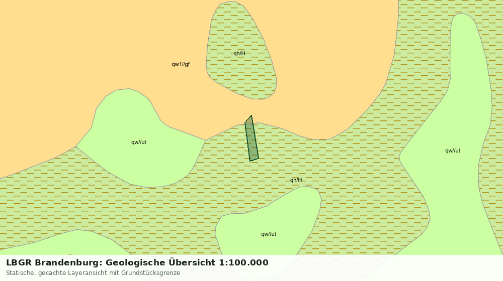 Statische Kartenansicht: LBGR Brandenburg: Geologische Übersicht 1:100.000
